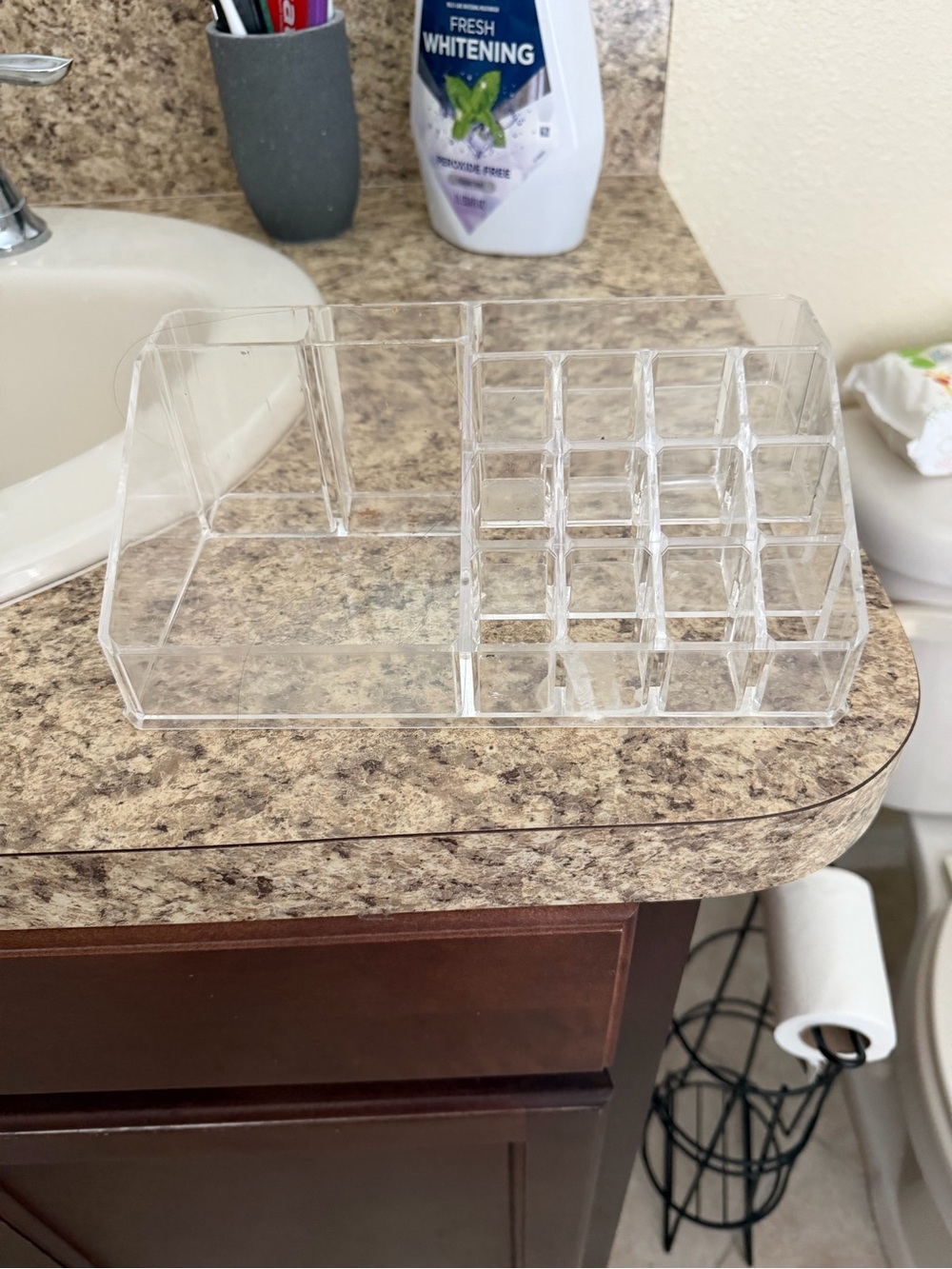 Clear Acrylic Makeup and Vanity Organizer - Transparent